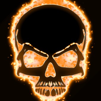 light orange logo effect