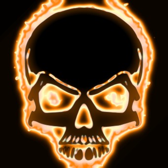 light orange logo effect