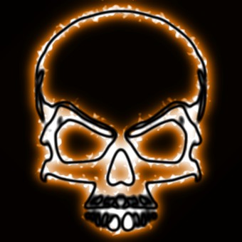 light orange logo effect
