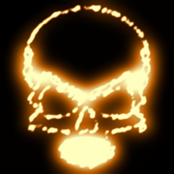 light orange logo effect