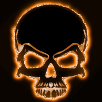 light orange logo effect