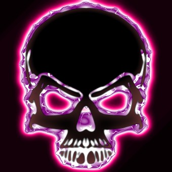 light pink logo effect