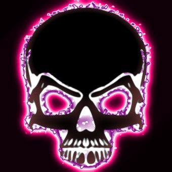 light pink logo effect