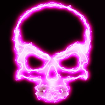 light pink logo effect