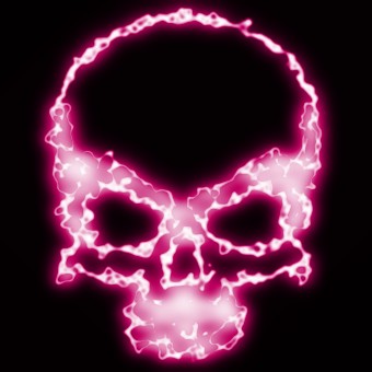 light pink logo effect