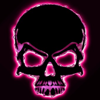 light pink logo effect