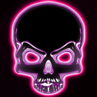 light pink logo effect