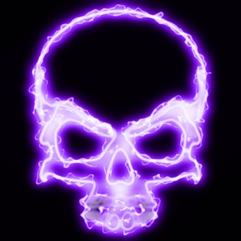 light purple logo effect