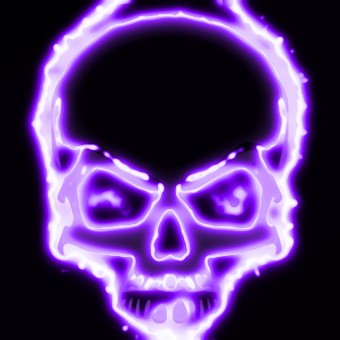 light purple logo effect