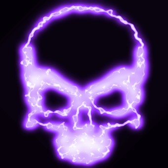 light purple logo effect