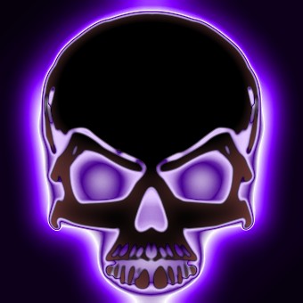 light purple logo effect