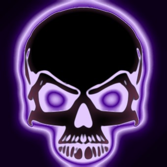 light purple logo effect