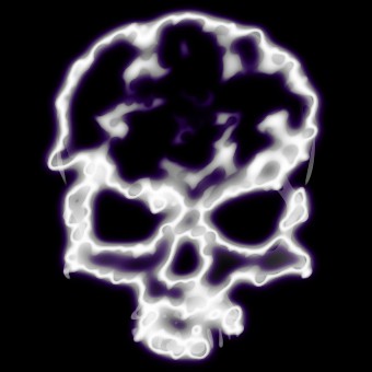 light purple logo effect