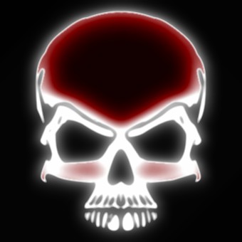light red logo effect