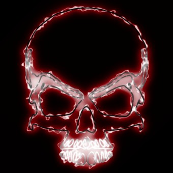 light red logo effect