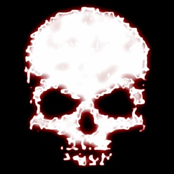 light red logo effect