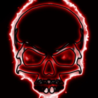 light red logo effect