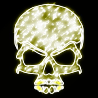 light yellow logo effect