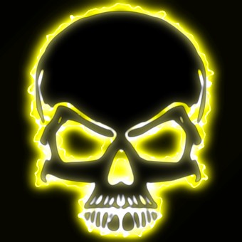 light yellow logo effect