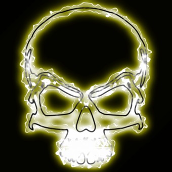 light yellow logo effect