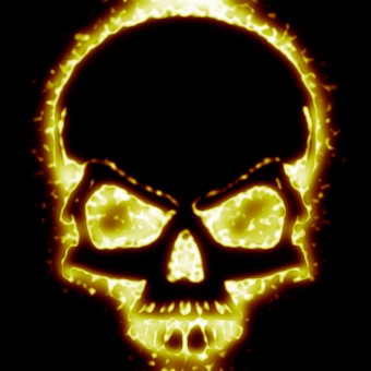 light yellow red logo effect