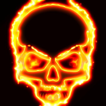 light yellow red logo effect