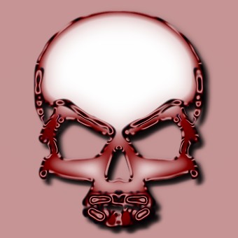 metalic brown logo effect