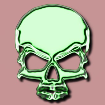 metalic green logo effect