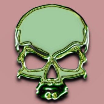 metalic green logo effect