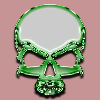 metalic green logo effect