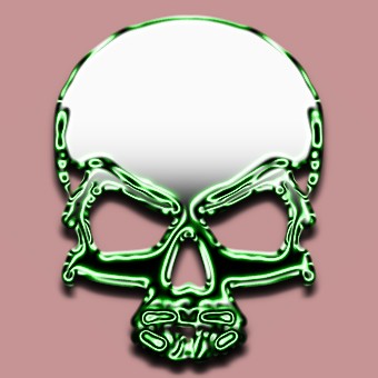 metalic green logo effect