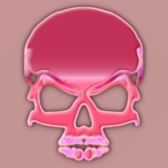 metalic pink logo effect