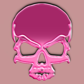 metalic pink logo effect