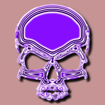 metalic purple logo effect