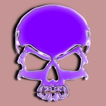 metalic purple logo effect