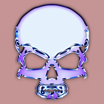 metalic purple logo effect