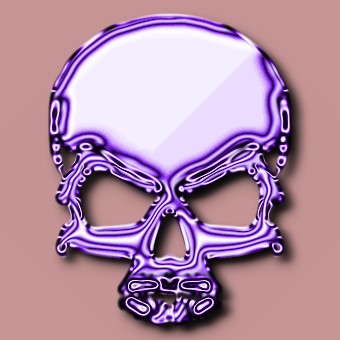 metalic purple logo effect