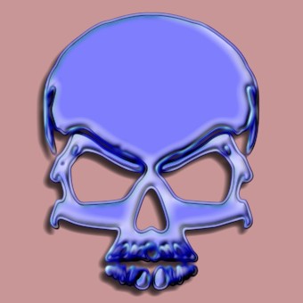 metalic purple logo effect