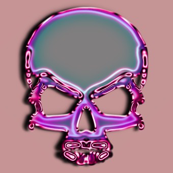 metalic purple logo effect