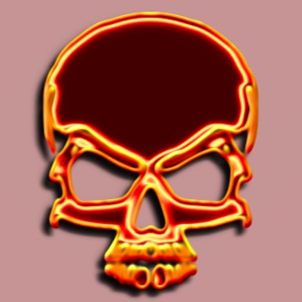 metalic yellow logo effect