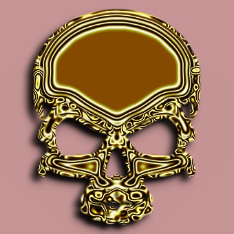 metalic yellow logo effect
