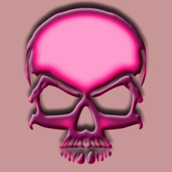 plastic pink logo effect