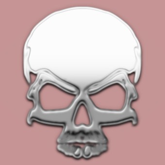 silver logo effect