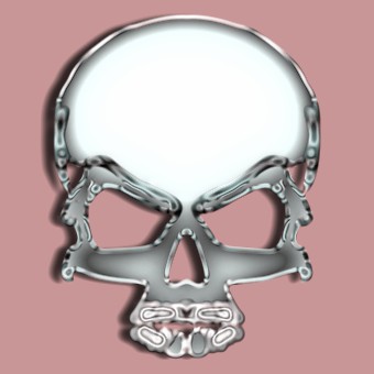 silver logo effect