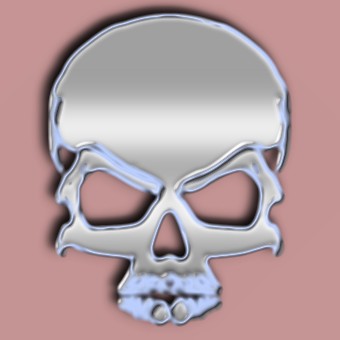 silver logo effect