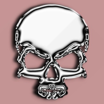 silver logo effect