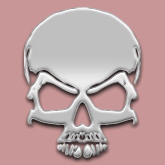silver logo effect