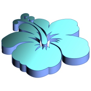 3D Flower Logo Icon 2