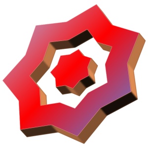 3D Star Logo Icon 1