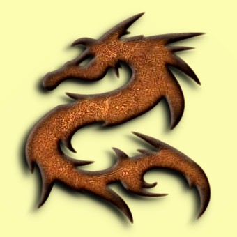 copper logo effect